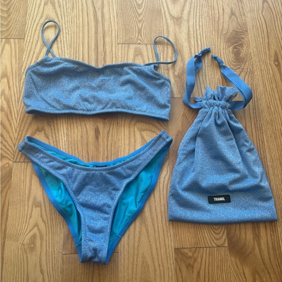 triangl swimwear Other - Triangl Mica Set in Marina Sparkly Blue